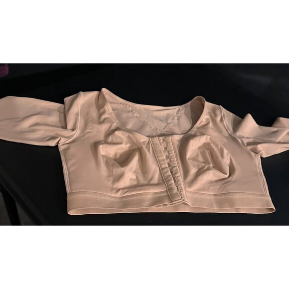Upper Arm Compression Sleeve Top Front Closure Bra New - Picture 2 of 8
